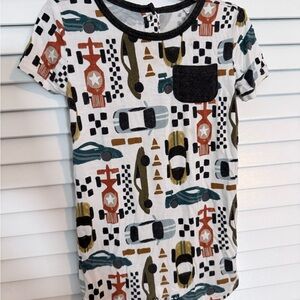 Little Sleepies Race Car Shorty Romper